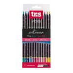 Lápis de Cor Vibes Noturna Tons Frios e Quentes 12 Cores - Tris