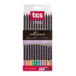 Lápis de Cor Vibes Noturna Tons Metálicos e Pastel 12 Cores - Tris