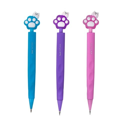 Lapiseira-Pl-stica-0-7mm-Paw-BRW.jpg Lapiseira Plástica 0.7mm Paw - BRW - Imagem 1