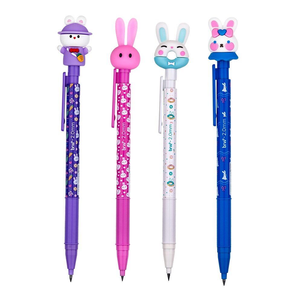 Lapiseira-Pl-stica-2-0mm-Rabbits-BRW.jpg Lapiseira Plástica 2.0mm Rabbits - BRW - Imagem 1