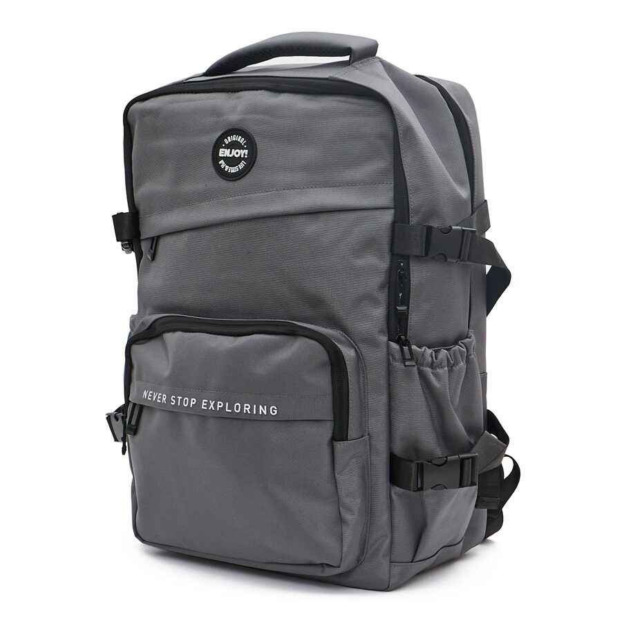 Mochila-Retangular-Cinza-Qualis.jpg Mochila Retangular Cinza - Qualis - Imagem 1