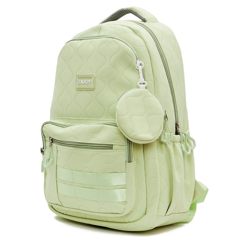 Mochila-Verde-Lim-o-com-Porta-Moedas-Qualis.jpg Mochila Verde Limão com Porta Moedas - Qualis - Imagem 1