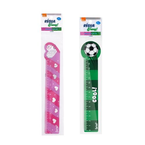 R-gua-Pl-stica-15cm-Funny-BRW.jpg Régua Plástica 15cm Funny - BRW - Imagem 1
