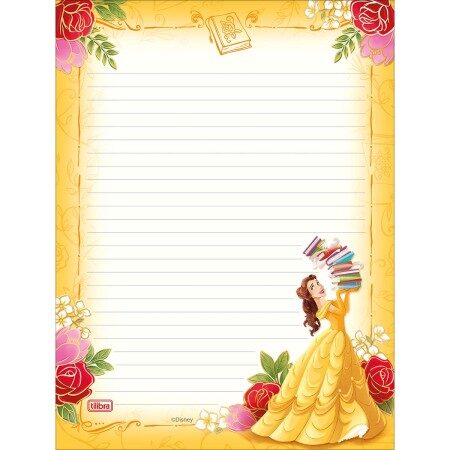 caderno-colado-papel-de-carta-princesas-50f-398667-1.jpg Bloco Papel de Carta Princesas 177x240mm 50 Folhas – Tilibra - Imagem 2