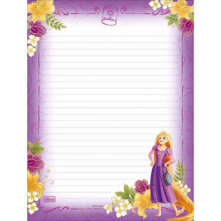 caderno-colado-papel-de-carta-princesas-50f-398667-2.jpg Bloco Papel de Carta Princesas 177x240mm 50 Folhas – Tilibra - Imagem 3