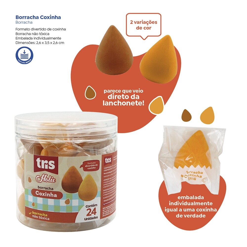 coxinha3.jpg Borracha Coxinha - Tris - Imagem 3