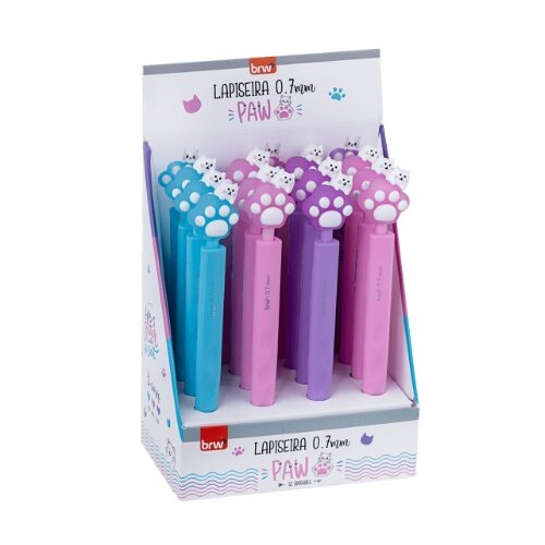 display-Lapiseira-Pl-stica-0-7mm-Paw-BRW.jpg Lapiseira Plástica 0.7mm Paw - BRW - Imagem 2