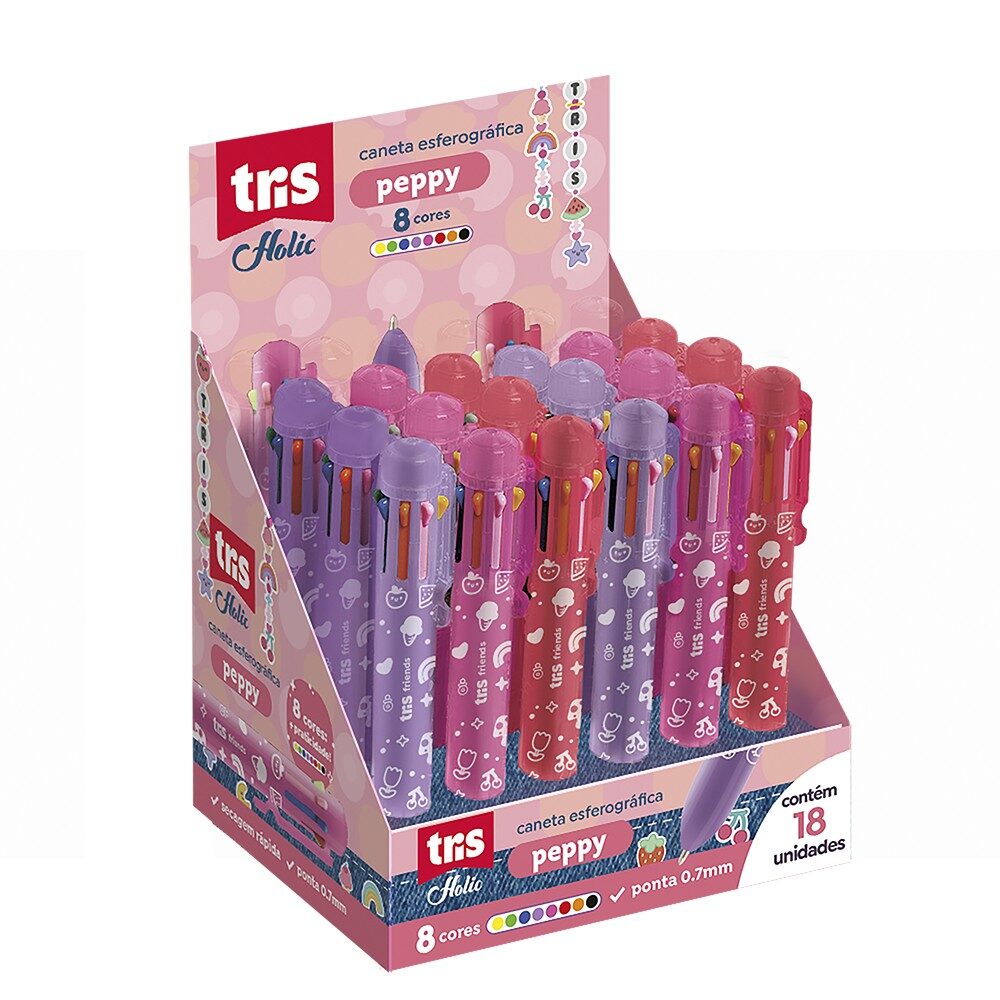 peppy2.jpg Canete Esferográfica Peppy Holic 8x1 0.7mm - Tris - Imagem 2