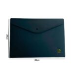 Pasta Envelope A4 Com Botão Preta Business - Polibras - Imagem 2