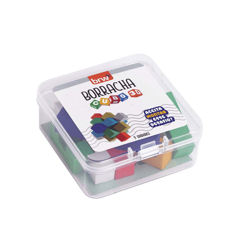 BORRACHA-CUBO-2.png Pote de Borracha Cubo 3D - BRW79 - Imagem 1