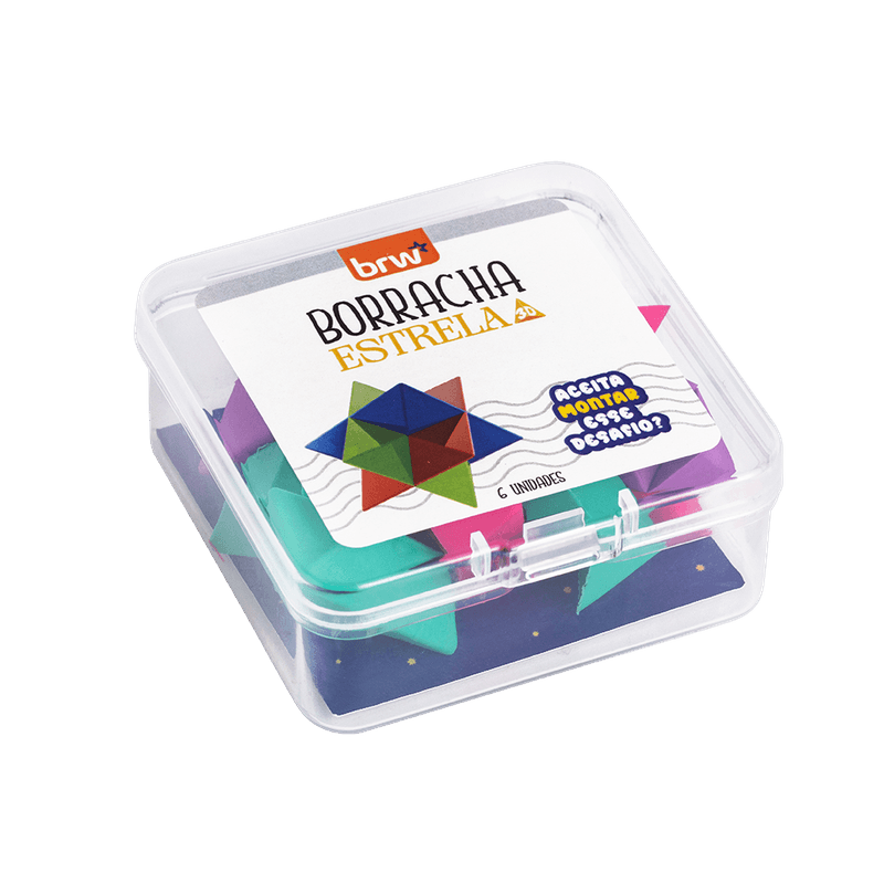 BORRACHA-ESTRELA.png Pote de Borracha Estrela 3D - BRW - Imagem 1