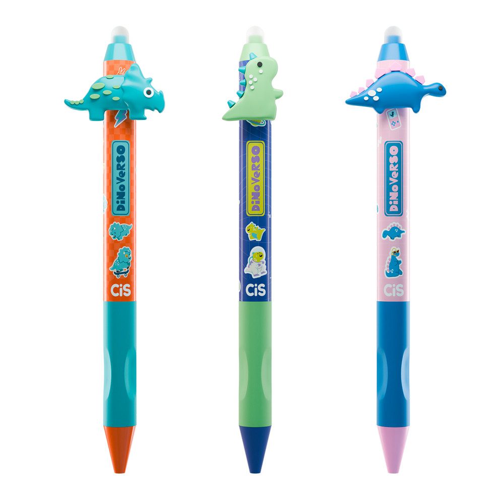 Ci-S-Dino-Verso-Soltas.jpg Caneta Apagável Dino Verso 0.7mm - CiS - Imagem 1