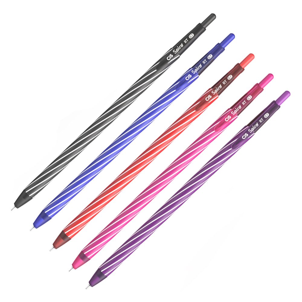 Ci-S-Spiro-RT-SOLTAS-1-6.jpg Display Caneta Retrátil Spiro Colorida c/ 36 und - CiS - Imagem 2