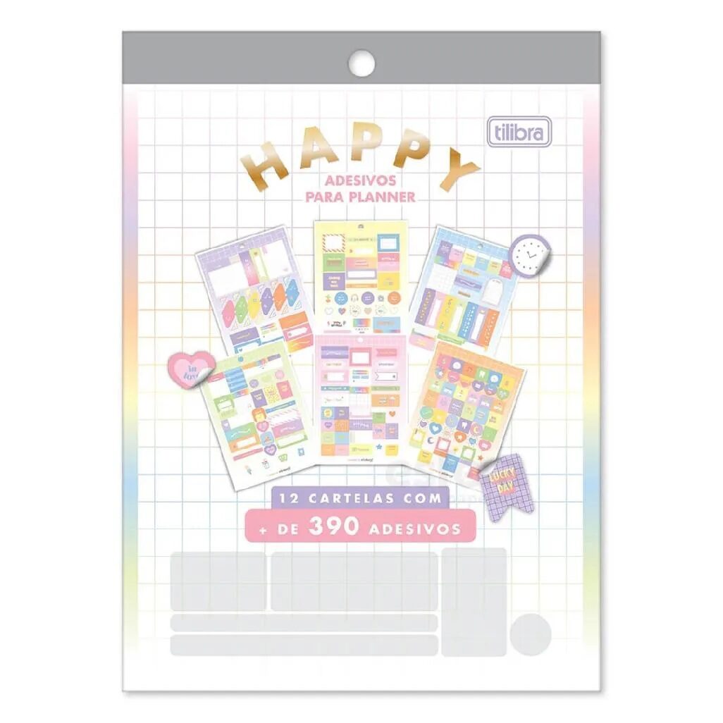 adesivo-para-planner-happy-tilibra-2.jpg Bloco de Adesivos para Planner Happy - Tilibra - Imagem 4