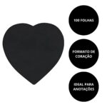 Bloco Adesivo Coração Preto Eagle - Imagem 2