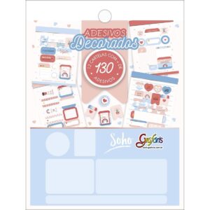 Bloco de Adesivos Decorados Soho - Tilibra