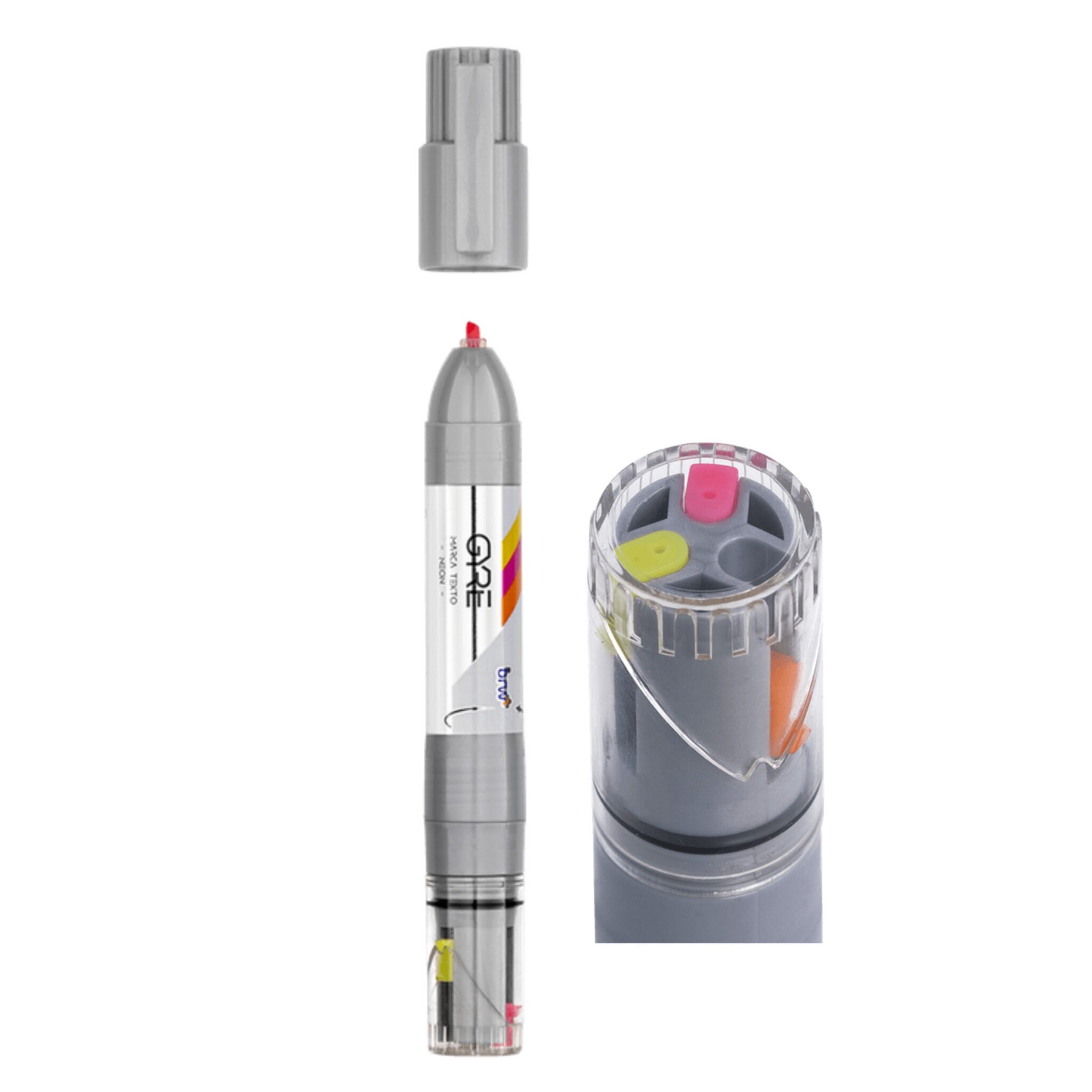 gyre2.jpg Marca-Texto Gyre 3 Cores Neon - BRW - Imagem 2