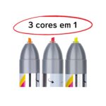 Marca-Texto Gyre 3 Cores Neon - BRW - Imagem 3