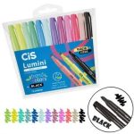 Estojo Marca-Texto Lumini Trend Colors 12 cores CiS