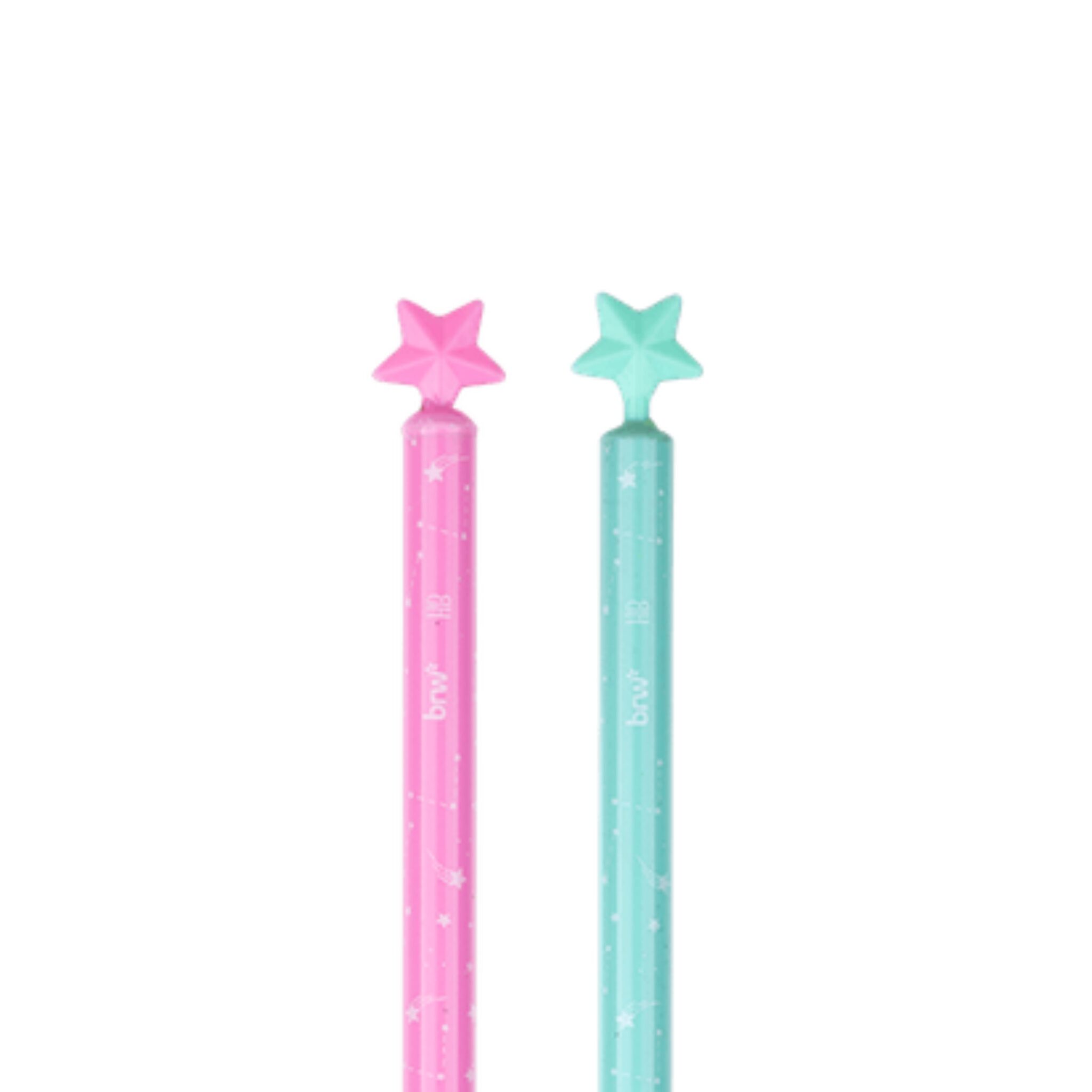 lapis-estrela2.jpg Lápis Grafite HB Com Ponteira Estrela - BRW - Imagem 2