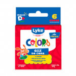 Mini Giz de Cera Colors 6 cores - Lyke