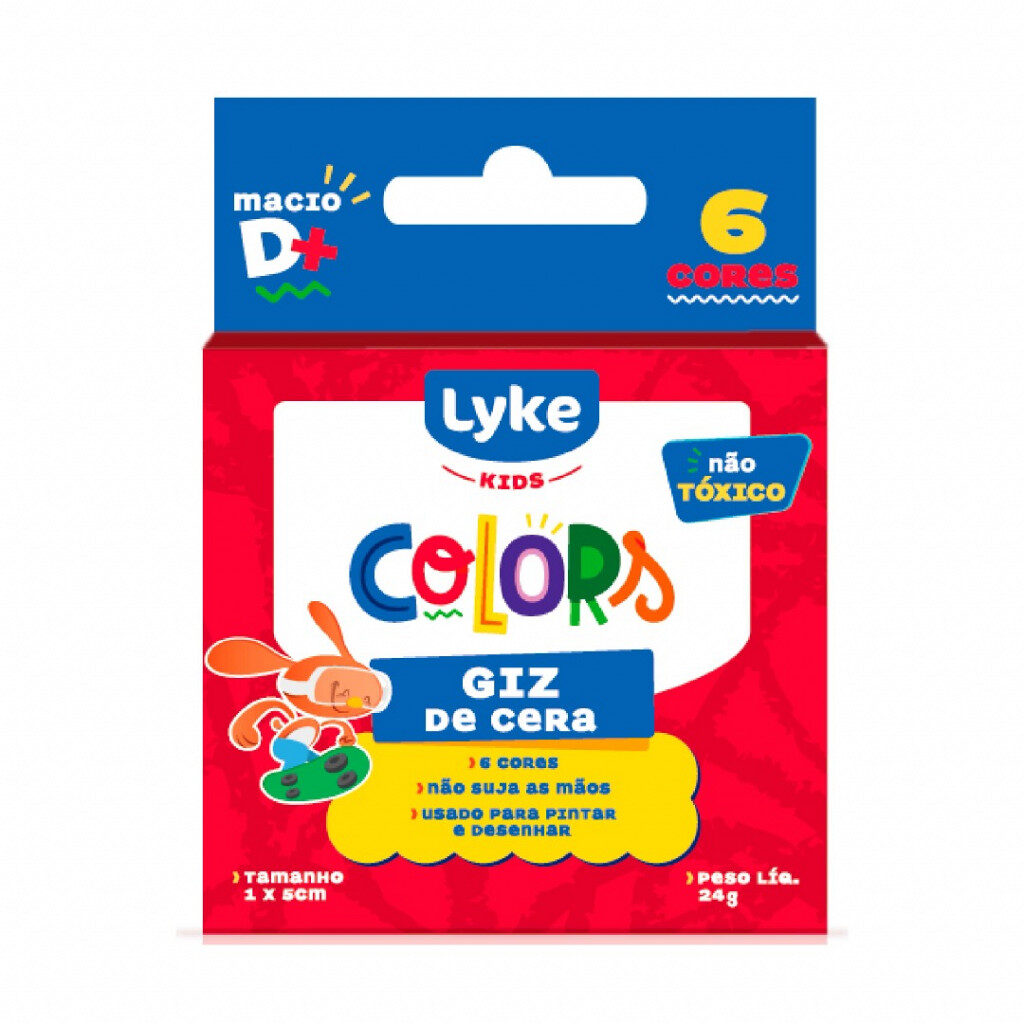 mini-giz-de-cera-colors-c6.jpg Mini Giz de Cera Colors 6 cores - Lyke - Imagem 1