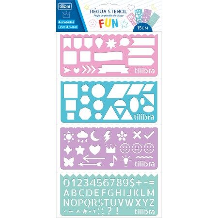 regua-stencil-fun-blister-com-4-unidades-348724-e1-1.jpg Régua Stencil Fun Blister Com 4 Und Tilibra - Imagem 1