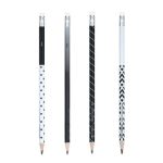 Lapis HB Estampado Black Resina Com Borracha - BRW