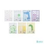 Kit 6 Papéis De Carta e 3 Envelopes Flor - Uniso