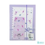 Kit 6 Papéis De Carta e 3 Envelopes Flor - Uniso - Imagem 7