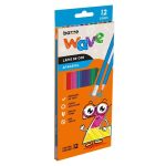 Lápis de Cor Apagável 12 cores Wave - Bazze
