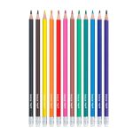 Lápis de Cor Apagável 12 cores Wave - Bazze - Imagem 2