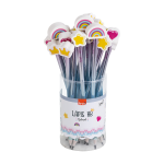 Lápis Hb Estampado Beloved Resina C/ Borracha Ponteira - BRW - Imagem 2