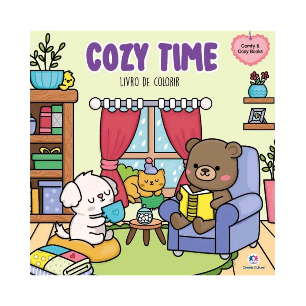 Livro-de-Colorir-Cozy-Time-Comfy-Cozy-Books-Ciranda-Cultural.jpg Livro de Colorir Cozy Time Comfy & Cozy Books - Ciranda Cultural - Imagem 1