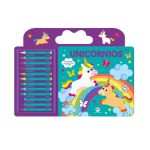 Livro de Colorir Unicórnios c/ Giz de Cera - Ciranda Cultural