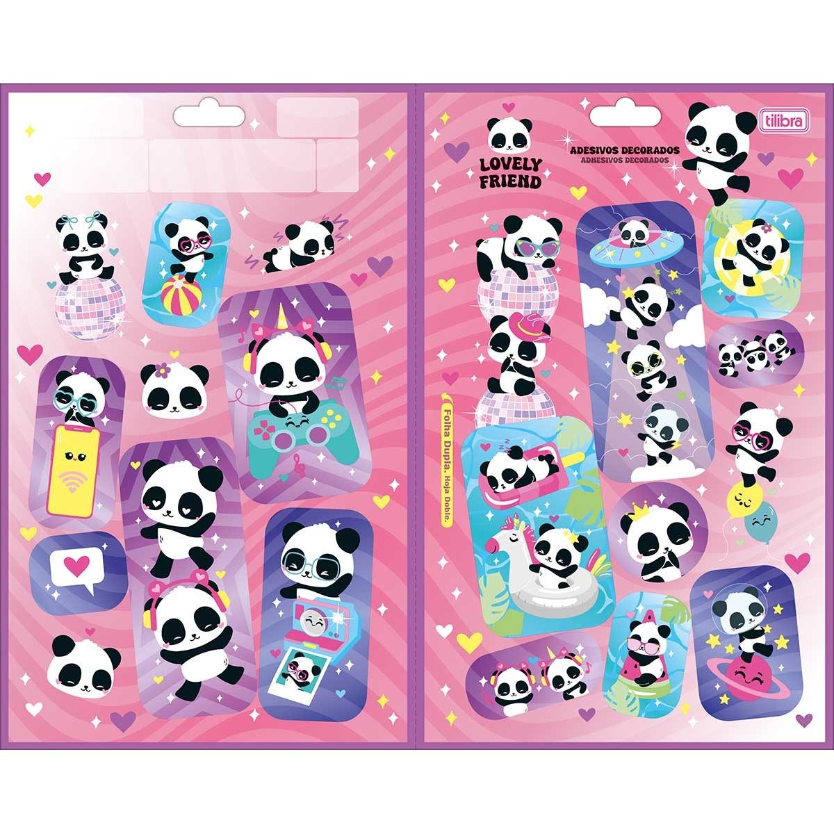 adesivo-decorado-duplo-g-lovely-friend_355151-e1 (1) Adesivo Decorado Duplo G Lovely Friend - Tilibra - Imagem 1