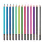 Lápis De Cor Vibes Aurora Boreal 12 Cores + 1 Lápis 6B - Tris - Imagem 3