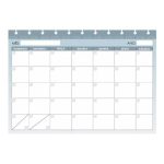 Refil Planner Permanente Mensal Azul G Caderno de Disco Octo