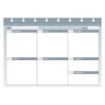Refil Planner Permanente Semanal Azul A5 Caderno de Disco Octo
