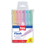 Estojo Marca-Texto Flash Pastel c/ 6 cores - Tris